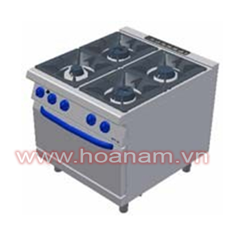 Cooking range 4 burners-electric oven G0242
