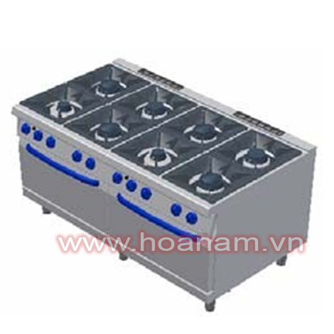 Cooking range 8 burners-Electric oven G0244