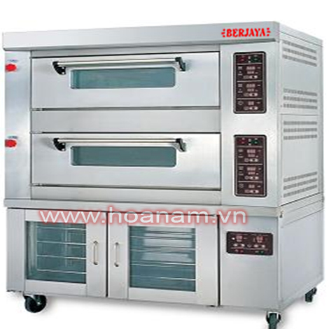 Lò nướng gas 2 tầng 8 khay ủ lạnh