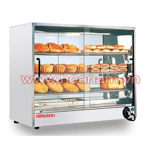 Tủ trưng bày giữ ấm 2 cửa trượt dài 800