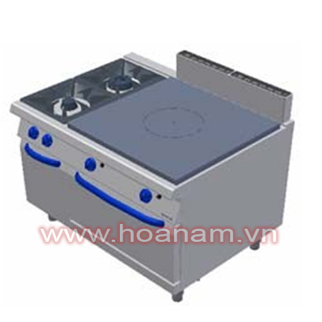 Solid top gas range 2 burners-Gas oven G0266