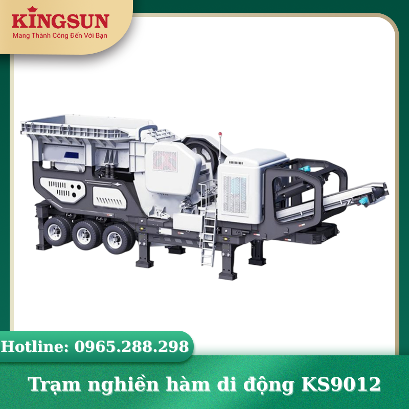 Trạm Nghiền Đá Di Động Kiểu Lốp 200m³/h - KingSun