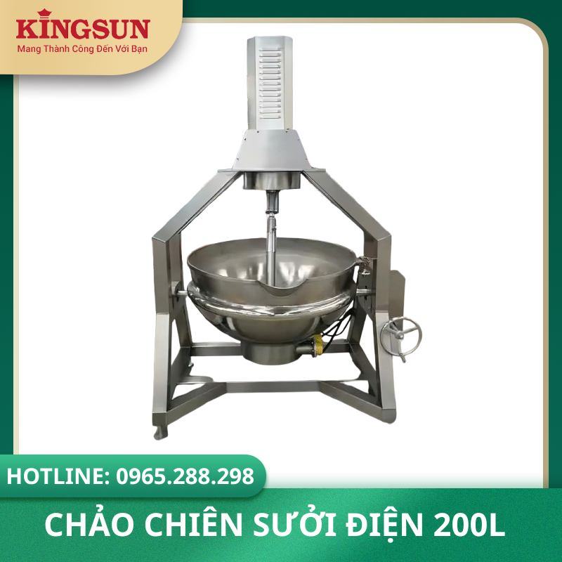 CHẢO CHIÊN SƯỞI ĐIỆN 200L KINGSUN
