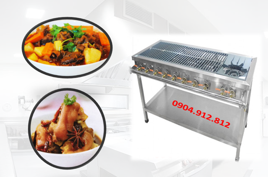 BẾP HẦM 1 ĐẦU TO 6 ĐẦU NHỎ