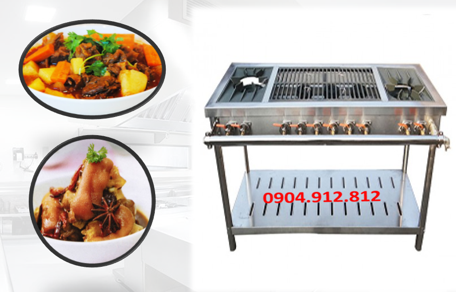 BẾP HẦM 2 ĐẦU TO 6 ĐẦU NHỎ